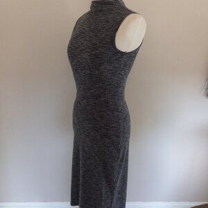 Grey Turtleneck Short Sleeve Dress. Medium